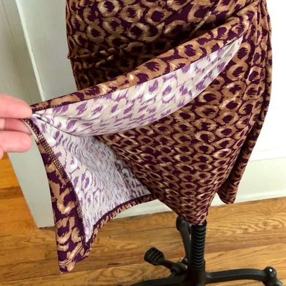 Ralph Lauren Slinky Animal Print Dress Size 4 - Picture 4 of 6